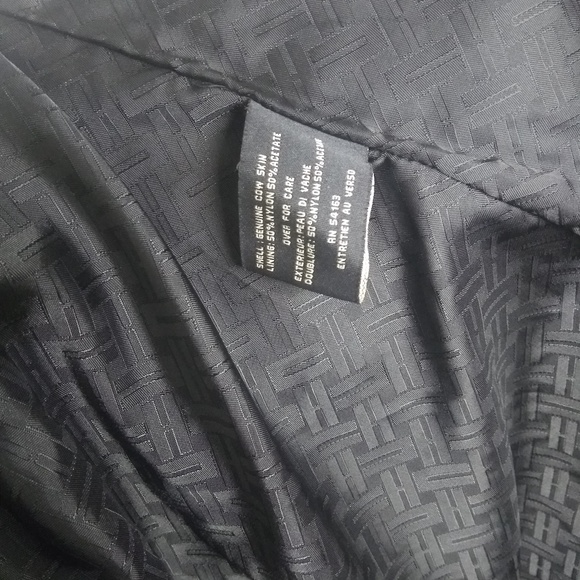 Cole Haan Black Leather Jacket - Picture 7 of 7